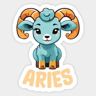 Aries Zodiac Sign Sticker